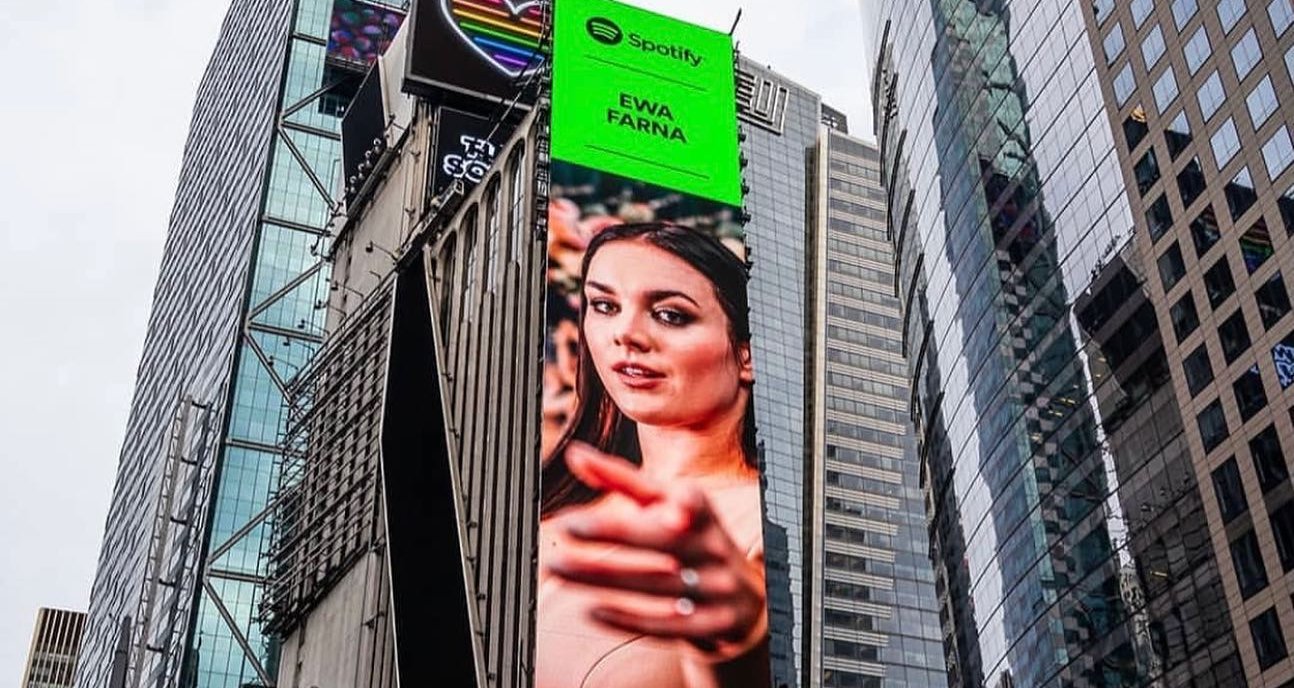Ewa Farna se díky Spotify dostala až na Times Square